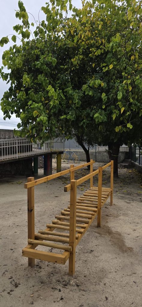 Estructura de madera para jardín, Carpintería Coruxo (Vigo)
